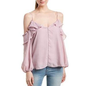 NWT Parker cold shoulder ruffle blouse